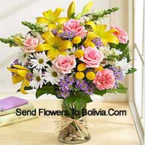 Elegant Assorted Flowers in Vase