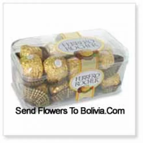 16 pezzi di Ferrero Rocher (Questo prodotto deve essere accompagnato dai fiori)