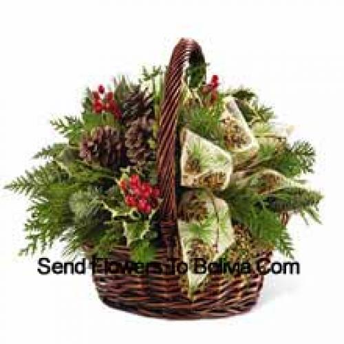 Basket of Assorted Greenery