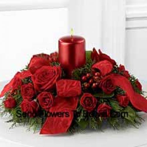 Charming Centerpiece with Assorted Decorations